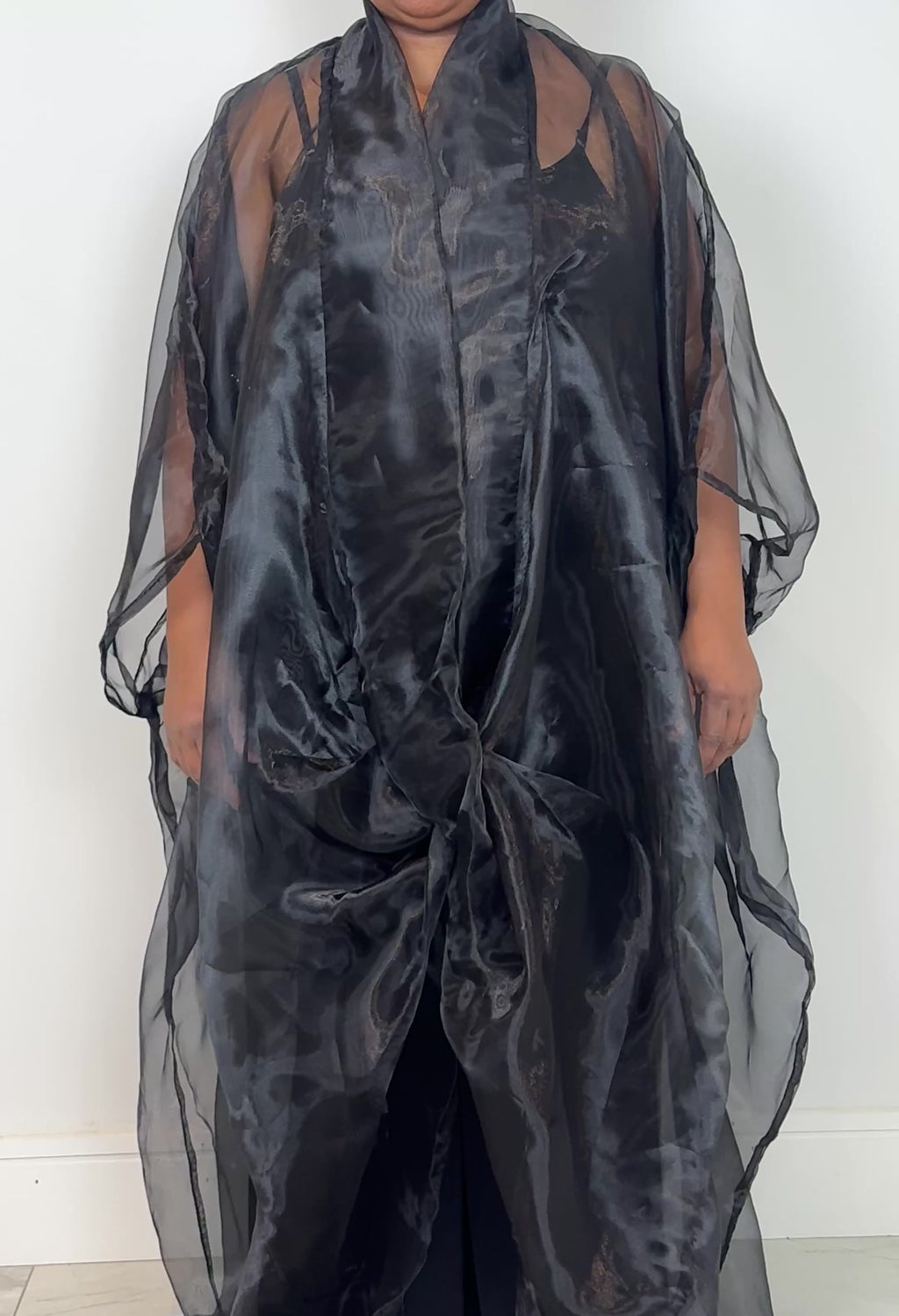 Black Chiffon Bubu Dress